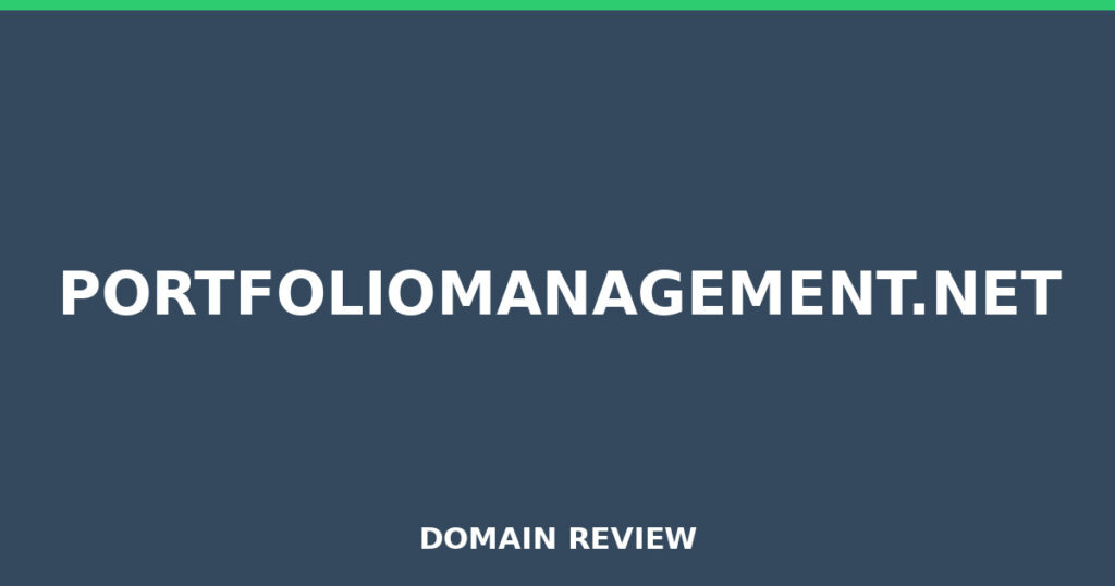 PORTFOLIOMANAGEMENT.NET review 2025 - Domain review placeholder image for portfoliomanagement.net
