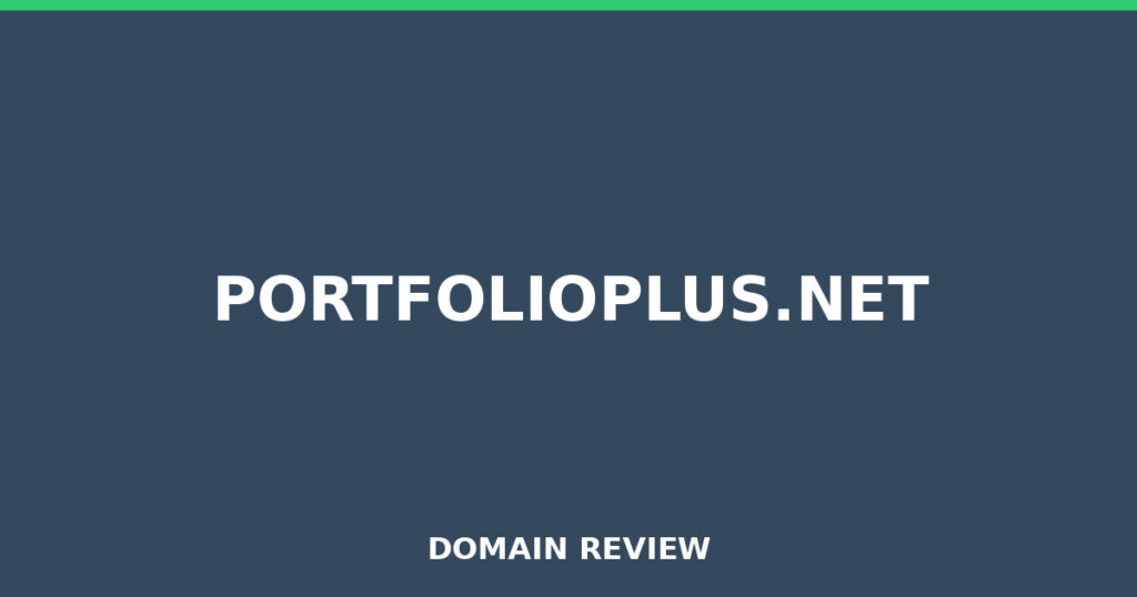 PORTFOLIOPLUS.NET review 2025 - Domain review placeholder image for portfolioplus.net