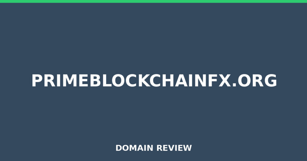 PRIMEBLOCKCHAINFX.ORG review 2025 - Domain review placeholder image for primeblockchainfx.org