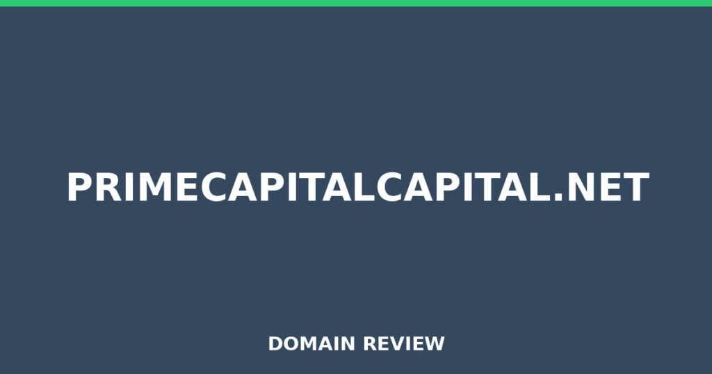 PRIMECAPITALCAPITAL.NET review 2025 - Domain review placeholder image for primecapitalcapital.net