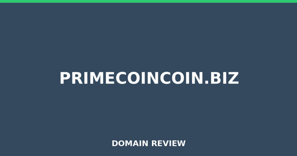 PRIMECOINCOIN.BIZ review 2025 - Domain review placeholder image for primecoincoin.biz