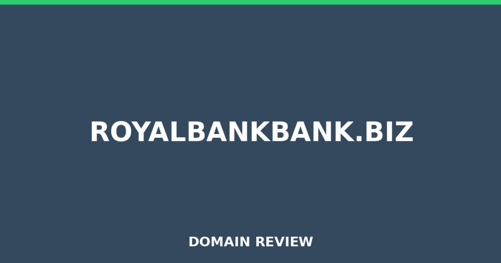 ROYALBANKBANK.BIZ review 2025 - Domain review placeholder image for royalbankbank.biz