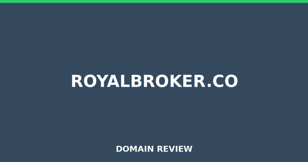 ROYALBROKER.CO review 2025 - Domain review placeholder image for royalbroker.co