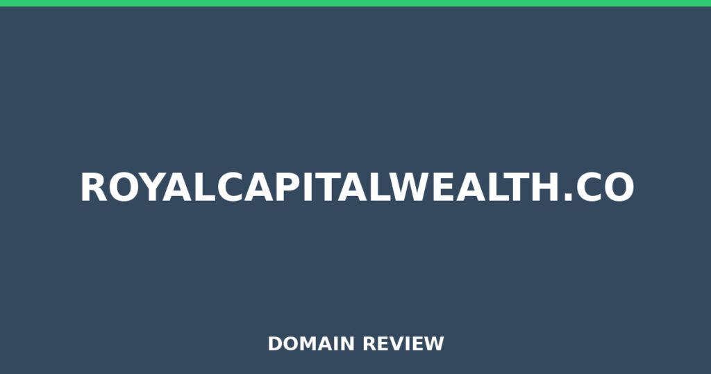 ROYALCAPITALWEALTH.CO review 2025 - Domain review placeholder image for royalcapitalwealth.co