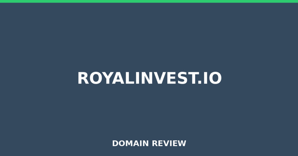 ROYALINVEST.IO review 2025 - Domain review placeholder image for royalinvest.io