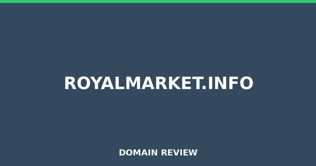 ROYALMARKET.INFO review 2025 - Domain review placeholder image for royalmarket.info