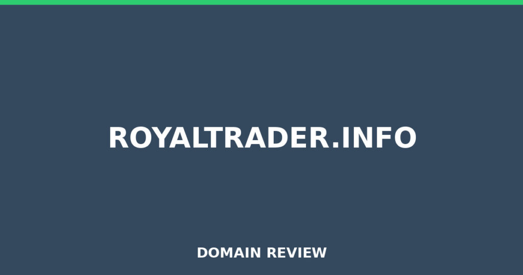 ROYALTRADER.INFO review 2025 - Domain review placeholder image for royaltrader.info