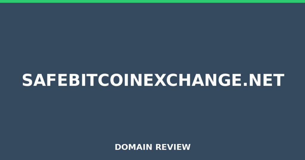 SAFEBITCOINEXCHANGE.NET review 2025 - Domain review placeholder image for safebitcoinexchange.net