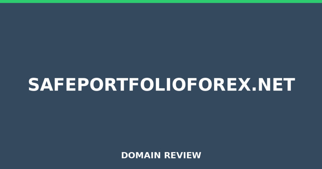 SAFEPORTFOLIOFOREX.NET review 2025 - Domain review placeholder image for safeportfolioforex.net