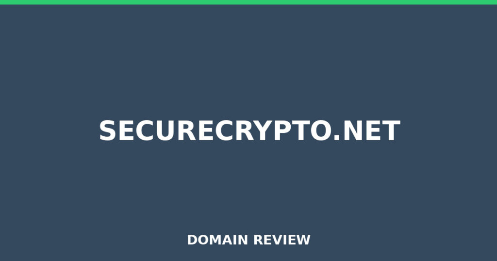 SECURECRYPTO.NET review 2025 - Domain review placeholder image for securecrypto.net