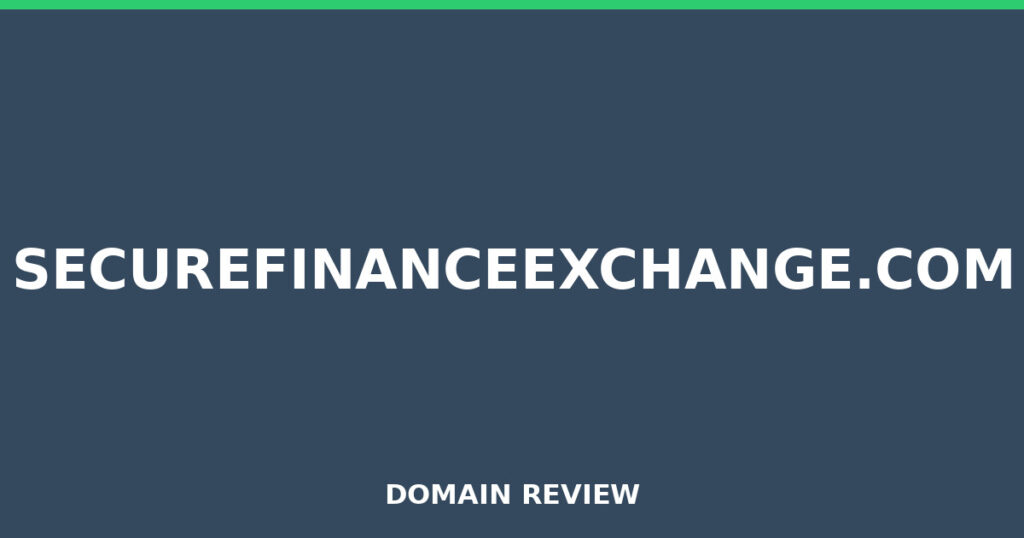 SECUREFINANCEEXCHANGE.COM review 2025 - Domain review placeholder image for securefinanceexchange.com
