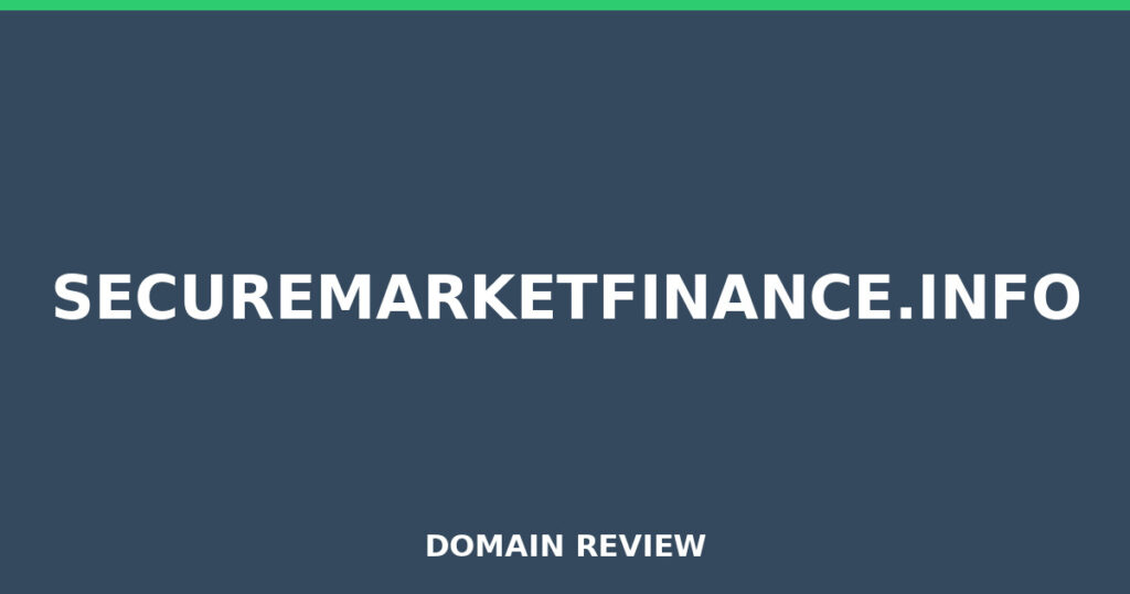 SECUREMARKETFINANCE.INFO review 2025 - Domain review placeholder image for securemarketfinance.info