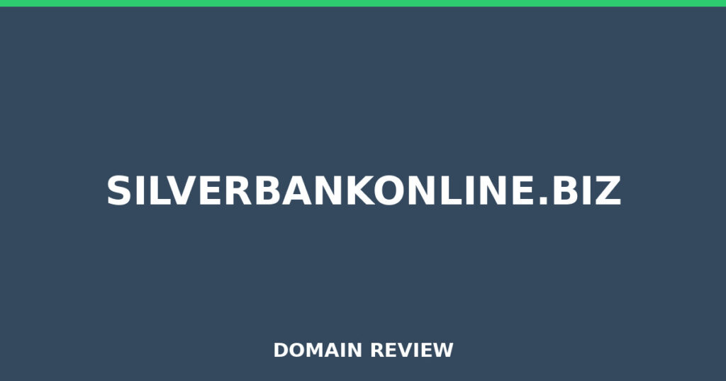 SILVERBANKONLINE.BIZ review 2025 - Domain review placeholder image for silverbankonline.biz