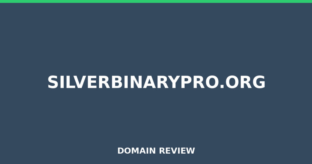 SILVERBINARYPRO.ORG review 2025 - Domain review placeholder image for silverbinarypro.org