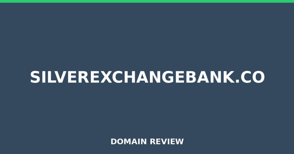 SILVEREXCHANGEBANK.CO review 2025 - Domain review placeholder image for silverexchangebank.co