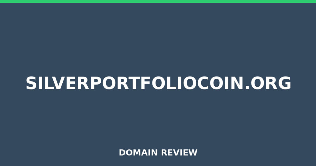 SILVERPORTFOLIOCOIN.ORG review 2025 - Domain review placeholder image for silverportfoliocoin.org