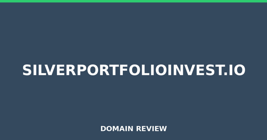 SILVERPORTFOLIOINVEST.IO review 2025 - Domain review placeholder image for silverportfolioinvest.io