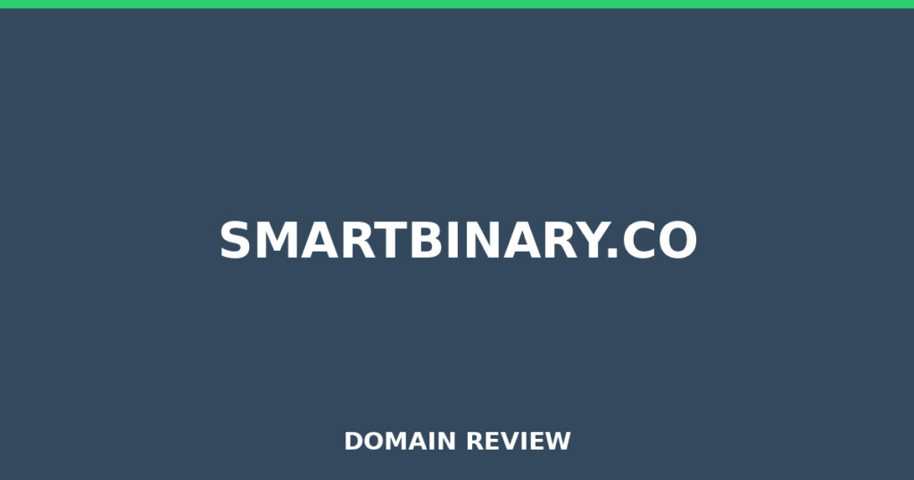 SMARTBINARY.CO review 2025 - Domain review placeholder image for smartbinary.co