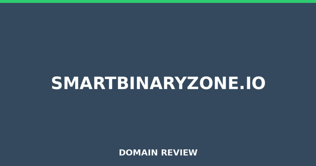 SMARTBINARYZONE.IO review 2025 - Domain review placeholder image for smartbinaryzone.io