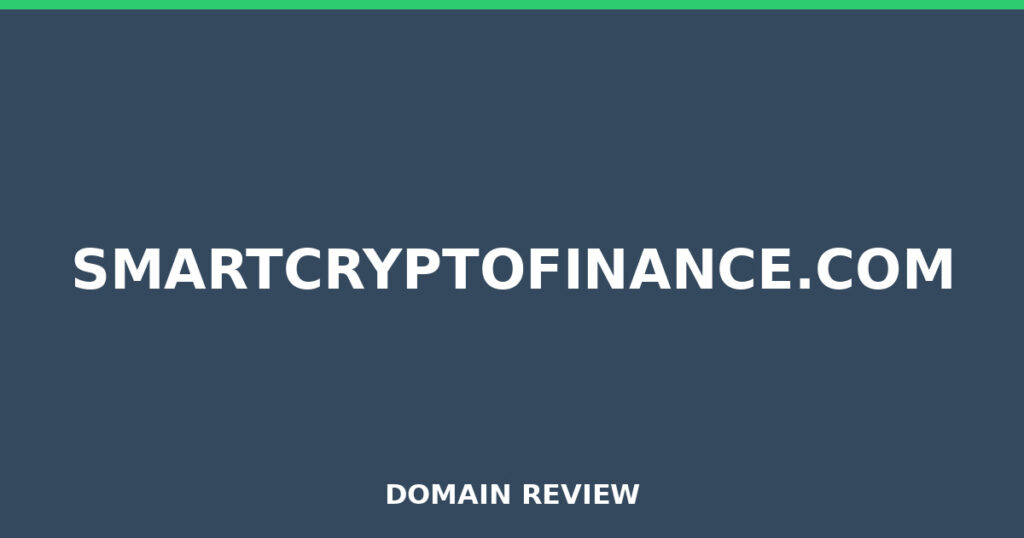 SMARTCRYPTOFINANCE.COM review 2025 - Domain review placeholder image for smartcryptofinance.com