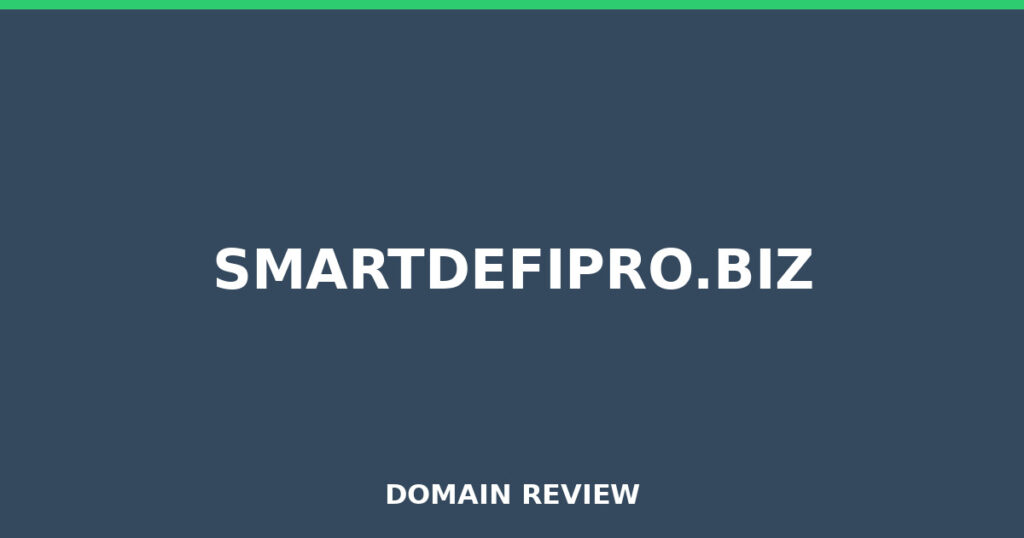 SMARTDEFIPRO.BIZ review 2025 - Domain review placeholder image for smartdefipro.biz