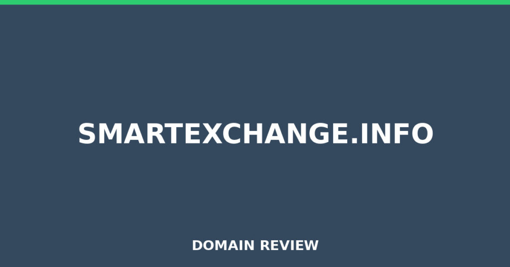 SMARTEXCHANGE.INFO review 2025 - Domain review placeholder image for smartexchange.info