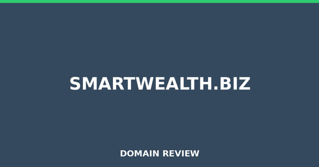 SMARTWEALTH.BIZ review 2025 - Domain review placeholder image for smartwealth.biz