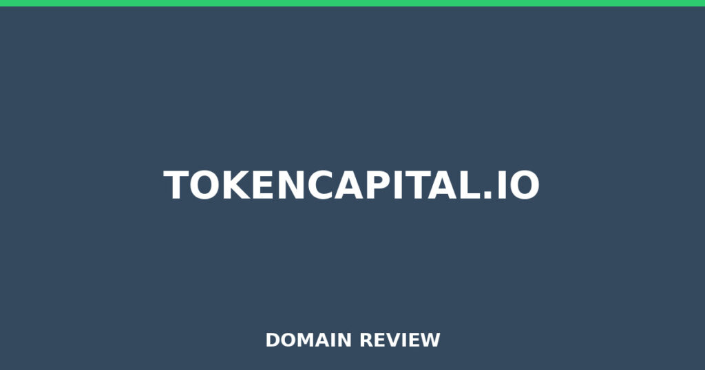 TOKENCAPITAL.IO review 2025 - Domain review placeholder image for tokencapital.io