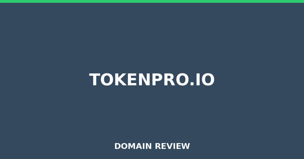 TOKENPRO.IO review 2025 - Domain review placeholder image for tokenpro.io