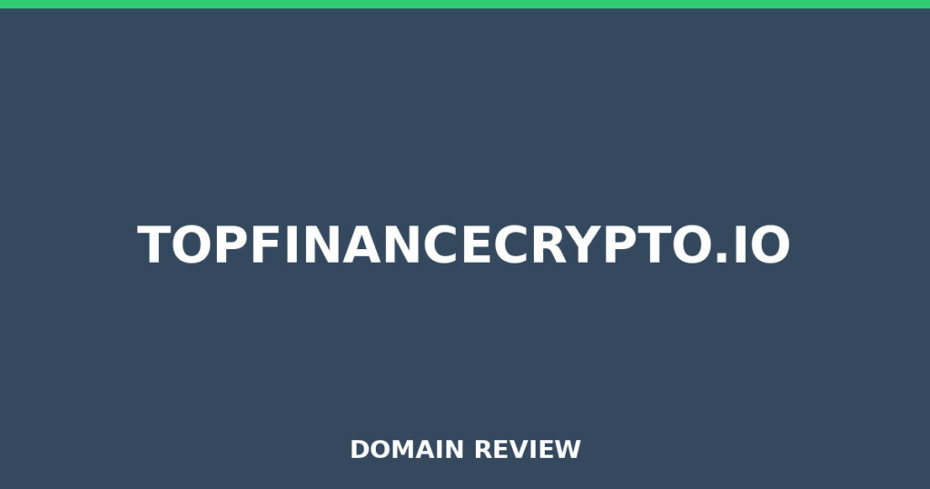 TOPFINANCECRYPTO.IO review 2025 - Domain review placeholder image for topfinancecrypto.io