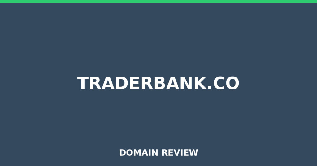 TRADERBANK.CO review 2025 - Domain review placeholder image for traderbank.co