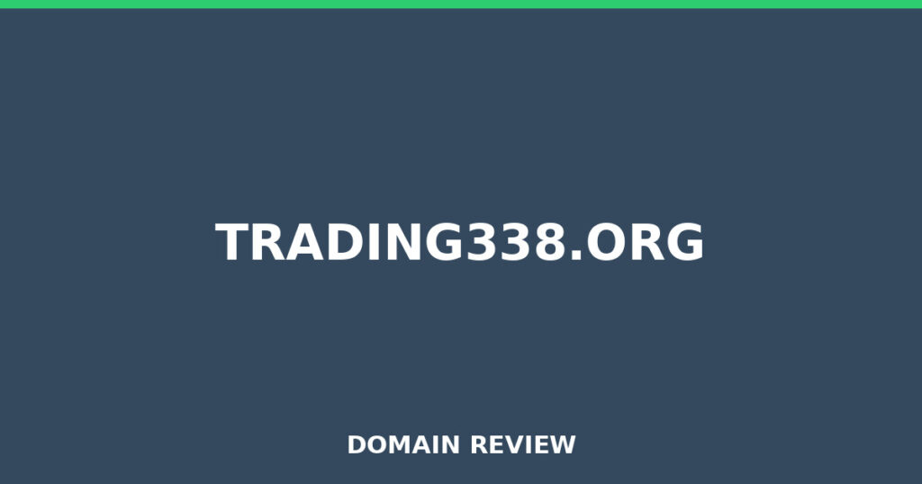 TRADING338.ORG review 2025 - Domain review placeholder image for trading338.org