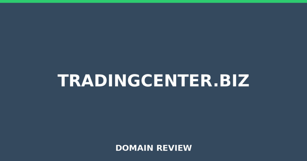 TRADINGCENTER.BIZ review 2025 - Domain review placeholder image for tradingcenter.biz