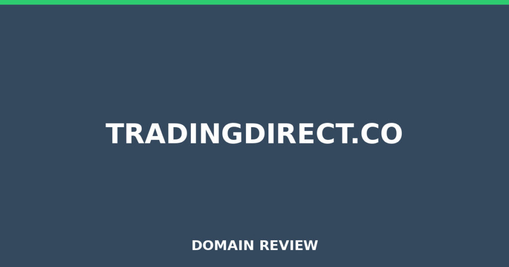 TRADINGDIRECT.CO review 2025 - Domain review placeholder image for tradingdirect.co
