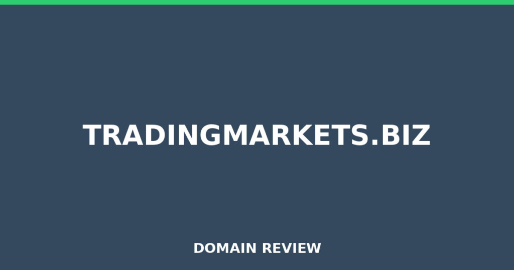 TRADINGMARKETS.BIZ review 2025 - Domain review placeholder image for tradingmarkets.biz
