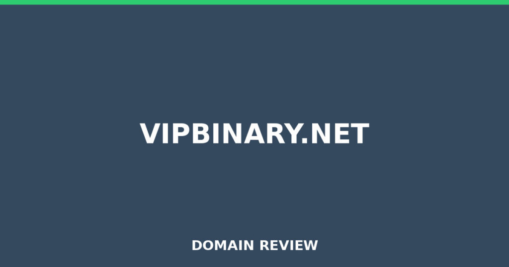 VIPBINARY.NET review 2025 - Domain review placeholder image for vipbinary.net