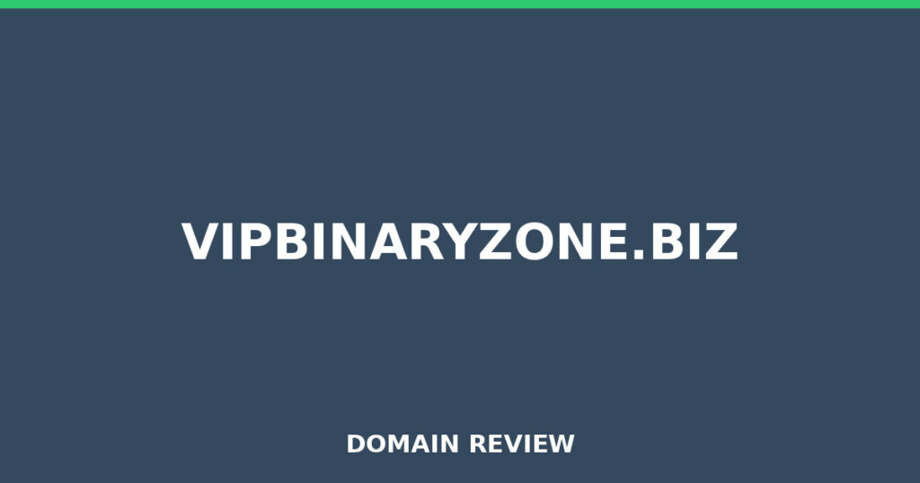 VIPBINARYZONE.BIZ review 2025 - Domain review placeholder image for vipbinaryzone.biz