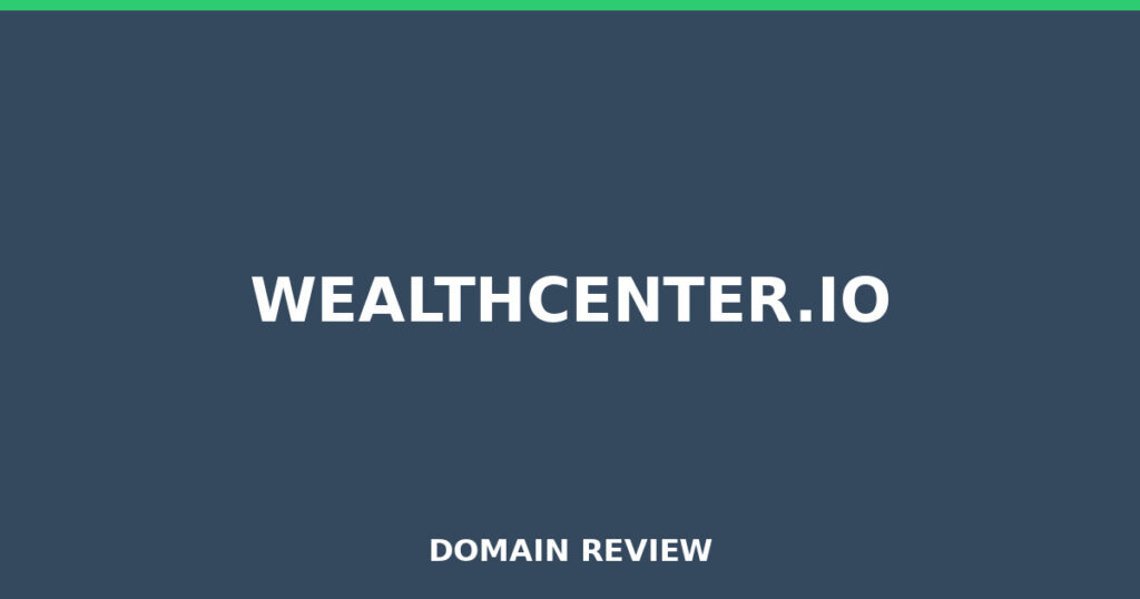 WEALTHCENTER.IO review 2025 - Domain review placeholder image for wealthcenter.io