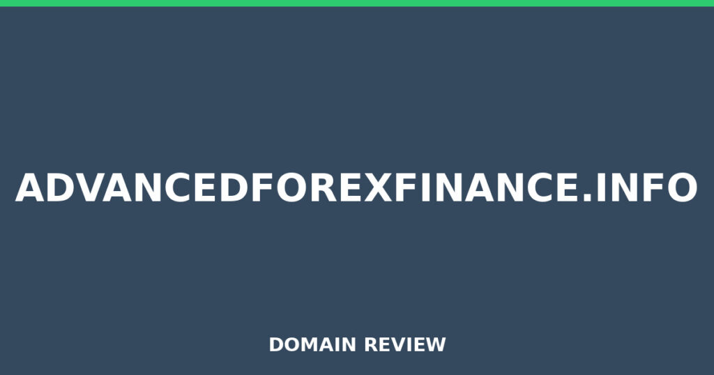 ADVANCEDFOREXFINANCE.INFO review 2026 - Domain review placeholder image for advancedforexfinance.info