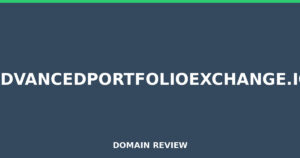 advancedportfolioexchange.io Review 2026 – Detailed Analysis