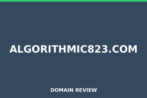 ALGORITHMIC823.COM review 2026 - Domain review placeholder image for algorithmic823.com