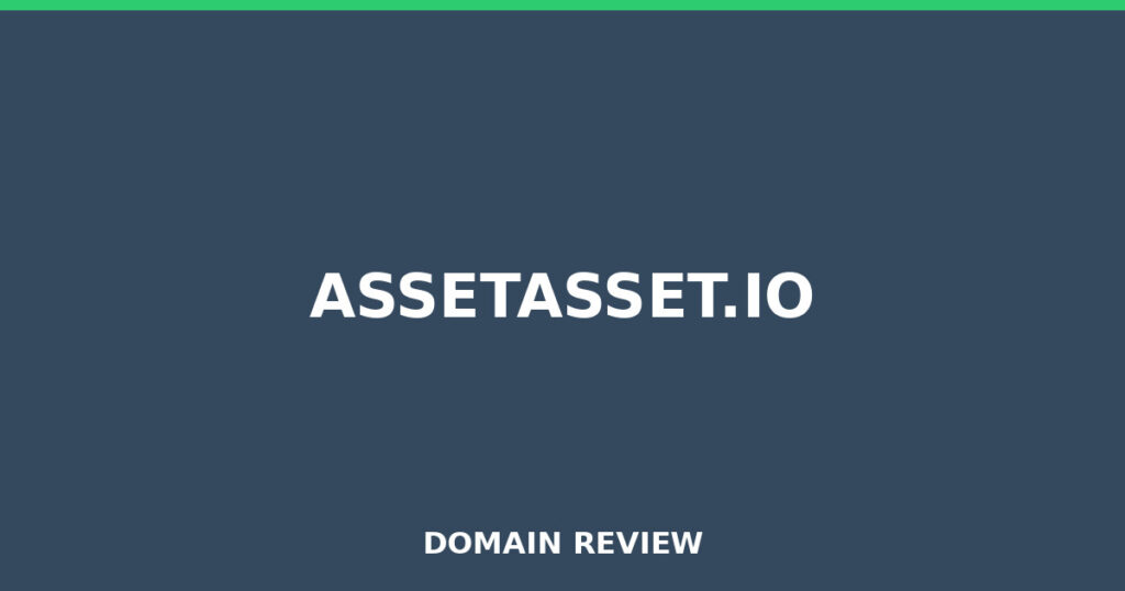 ASSETASSET.IO review 2026 - Domain review placeholder image for assetasset.io