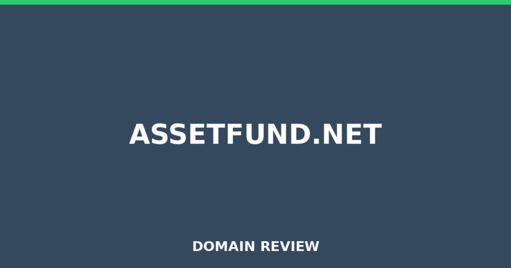 ASSETFUND.NET review 2026 - Domain review placeholder image for assetfund.net