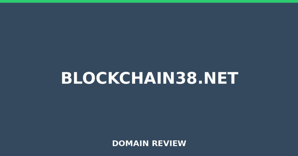 BLOCKCHAIN38.NET review 2026 - Domain review placeholder image for blockchain38.net