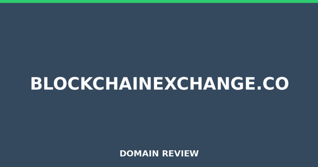 BLOCKCHAINEXCHANGE.CO review 2026 - Domain review placeholder image for blockchainexchange.co
