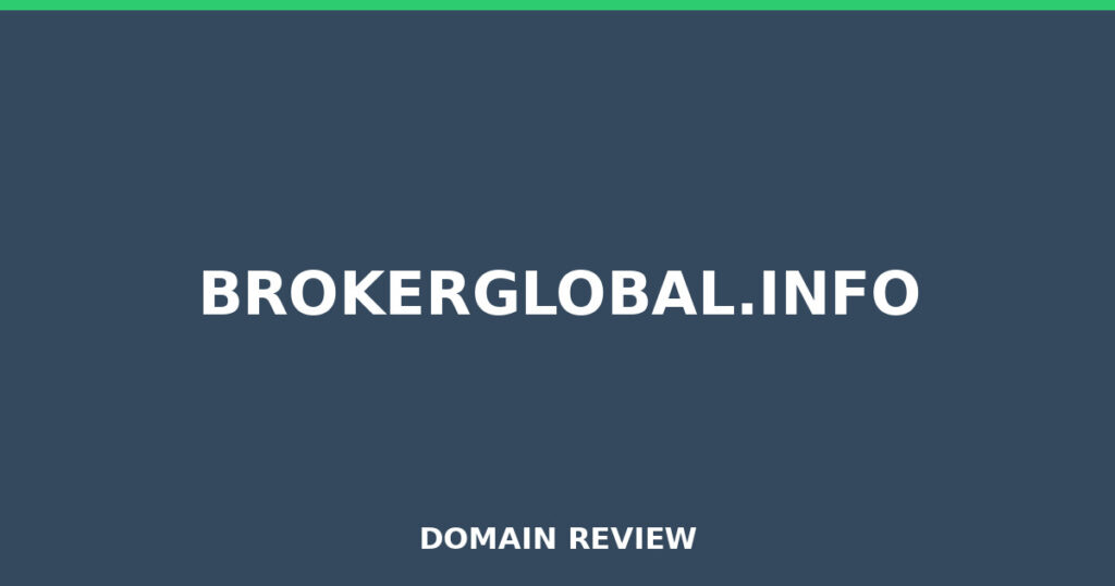 BROKERGLOBAL.INFO review 2026 - Domain review placeholder image for brokerglobal.info