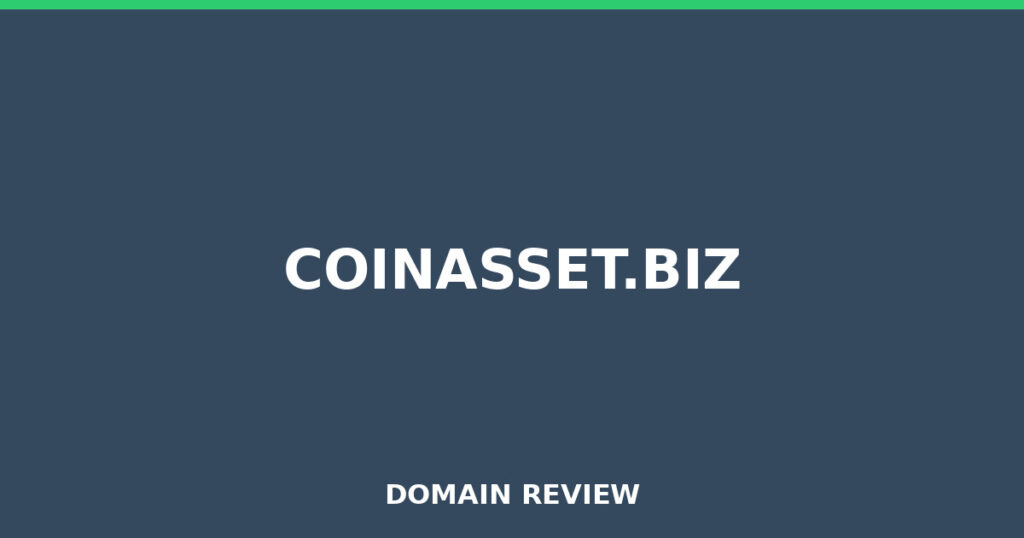 COINASSET.BIZ review 2026 - Domain review placeholder image for coinasset.biz