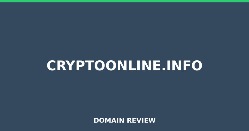 CRYPTOONLINE.INFO review 2026 - Domain review placeholder image for cryptoonline.info