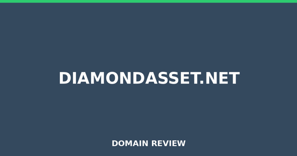 DIAMONDASSET.NET review 2026 - Domain review placeholder image for diamondasset.net
