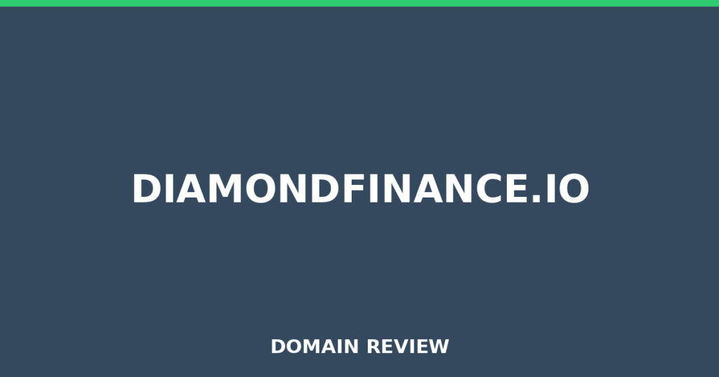 DIAMONDFINANCE.IO review 2026 - Domain review placeholder image for diamondfinance.io